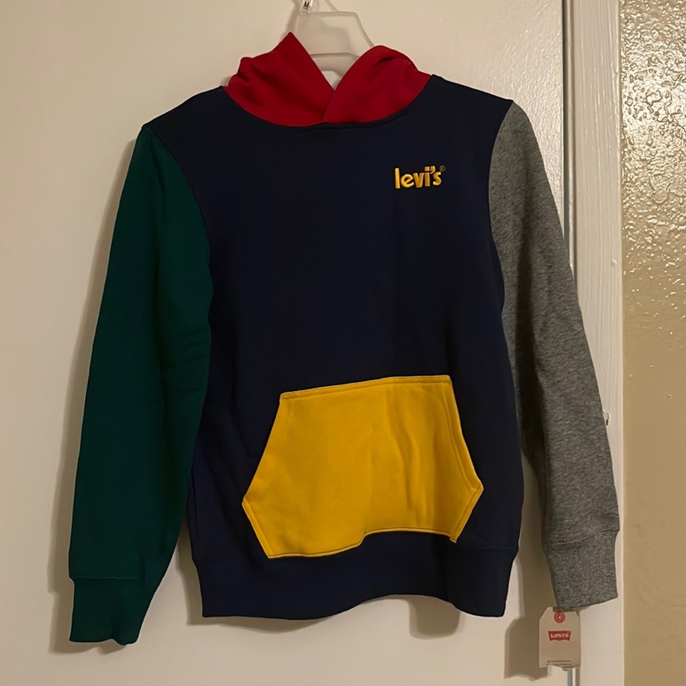 Never worn Size M 10-12 years multi color Levi sweatshirt